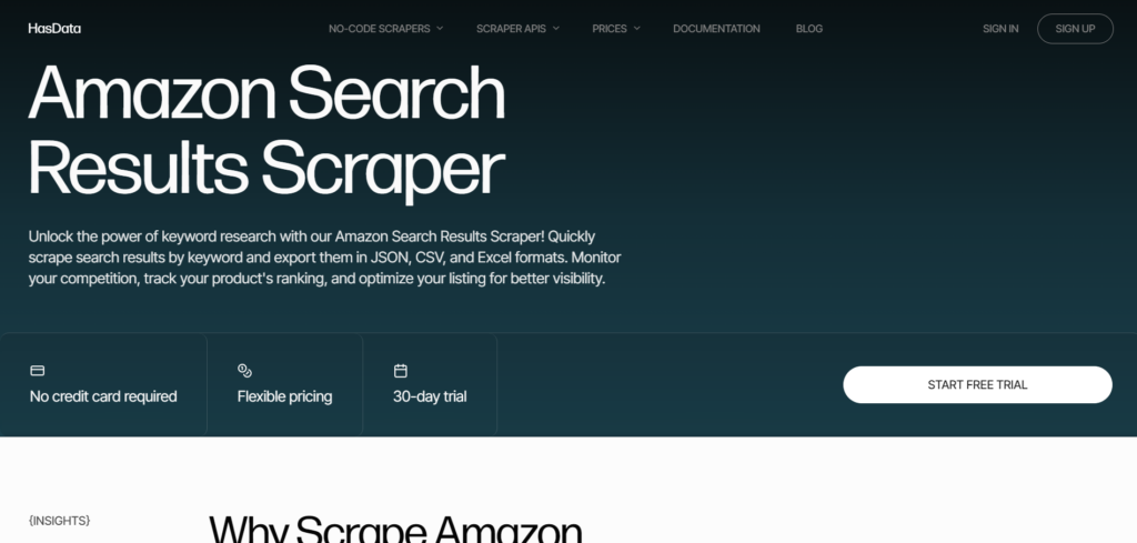 HasData Amazon Scraper API
